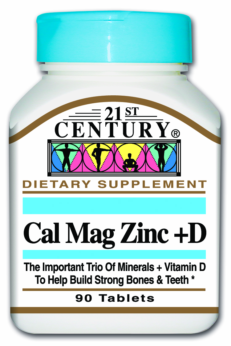 21st Century Cal Mag Zinc + D Tabs 90s New Country Healthcare LLC