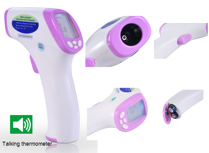 Non contact infrared talking thermometer Model HW2S Dongguan Simzo