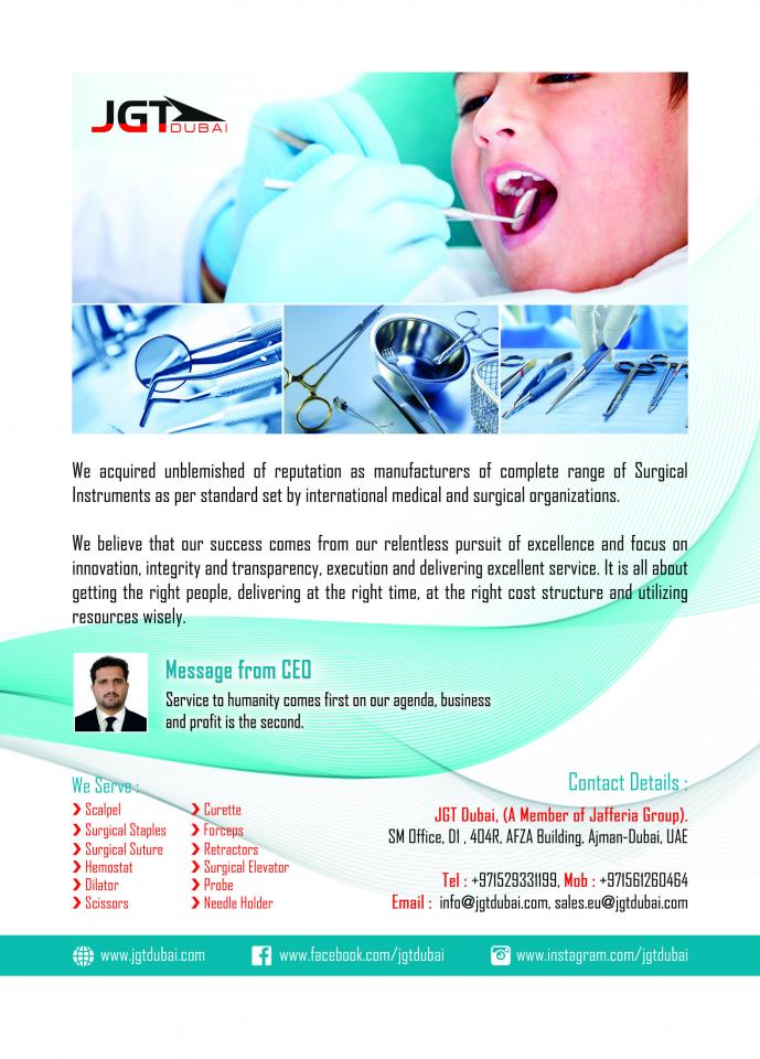 Surgical Instruments JGT DUBAI , Jafferia General Trading Ltd