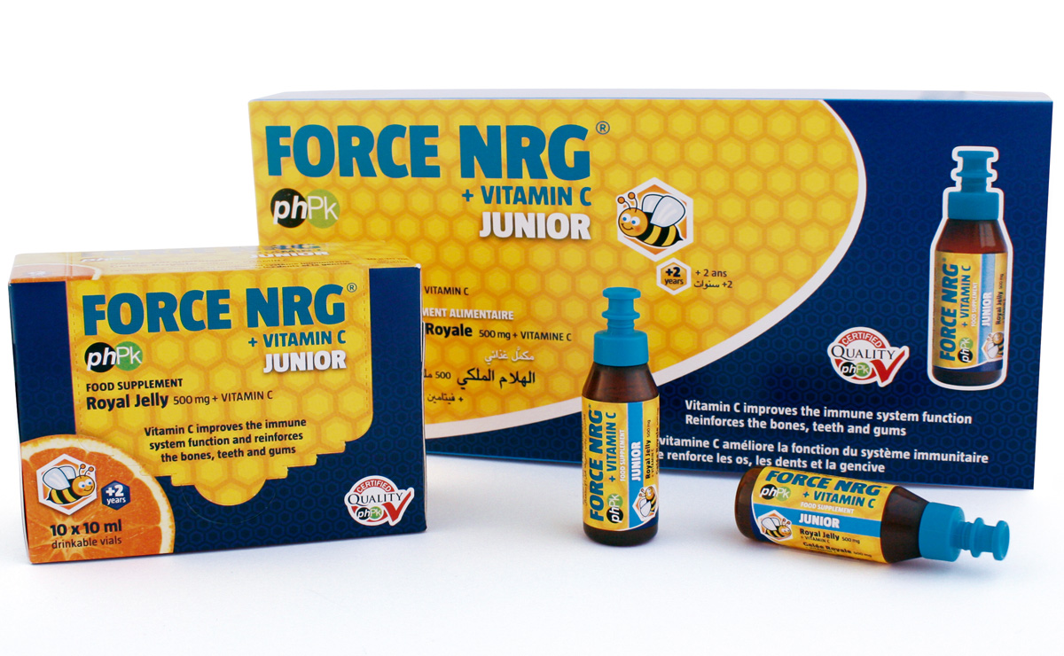 JUNIOR VITAMIN C ROYAL JELLY DRINK 500 MG PHARMALINK SL.