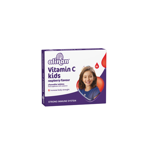 ALINAN VITAMIN C KIDS RASPBERRY/ORANGE CHEWABLE TABLETS FITERMAN PHARMA