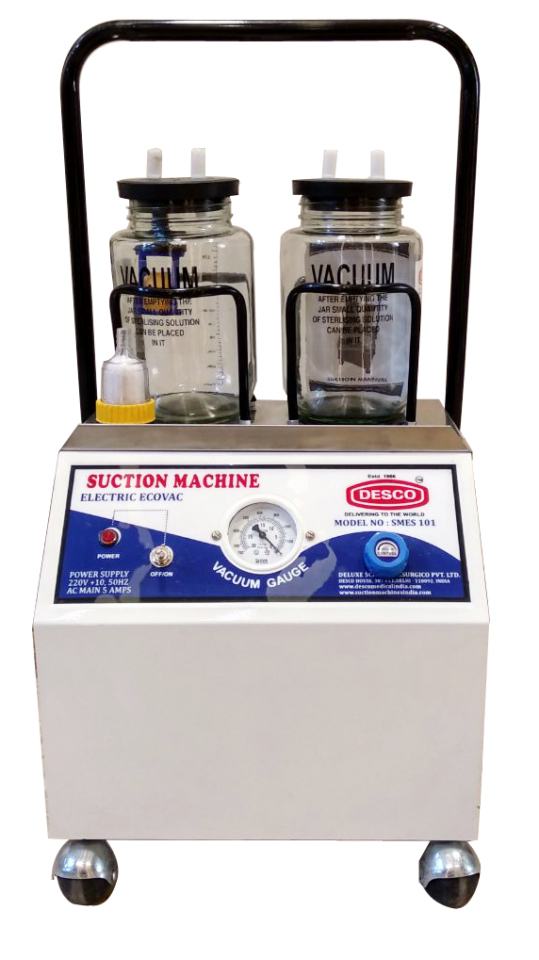 ELECTRIC SUCTION MACHINE MS ECOVAC DELUXE SCIENTIFIC SURGICO PVT LTD