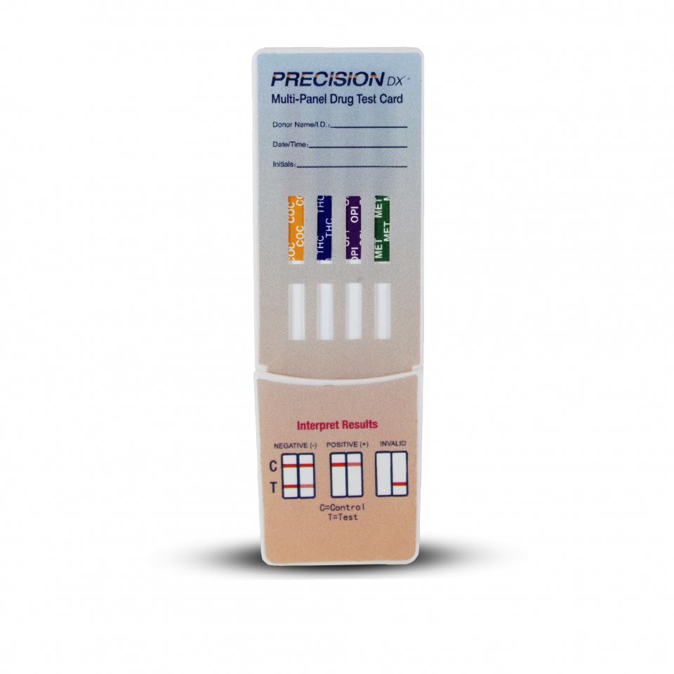 Precision DX 4 Panel Dip Card (THC/COC/OPI/mAMP) American Screening