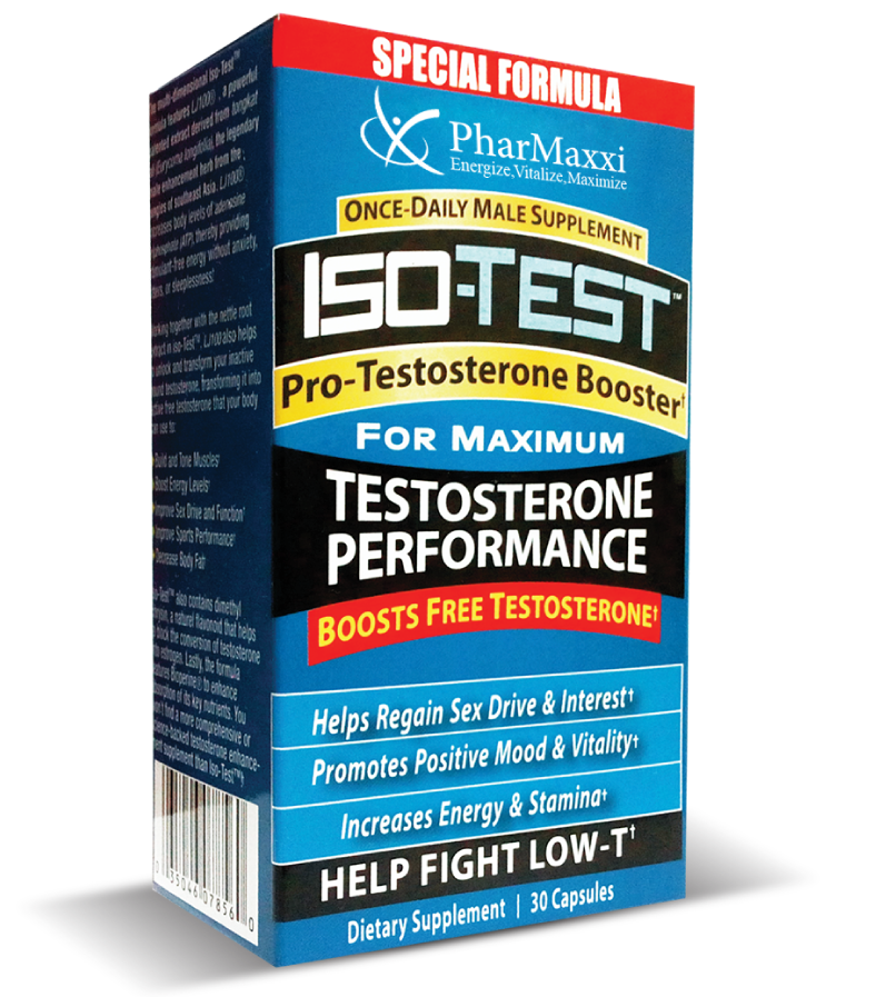Pharmaxxi ISO TEST Caps 30'S Boosts Free Testosterone Pharmaxxi