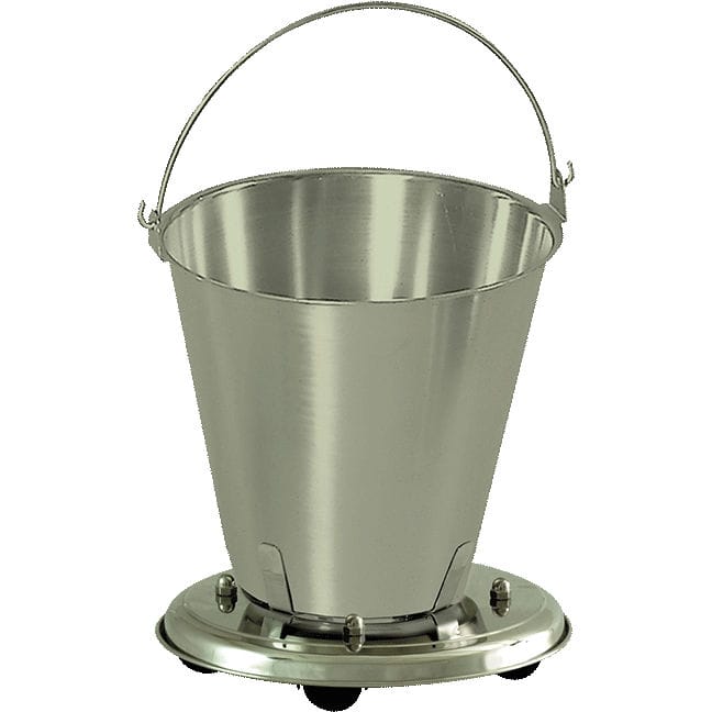 H54 STAINLESS STEEL KICK BUCKET / ON CASTERS HIDEMAR, S.A.