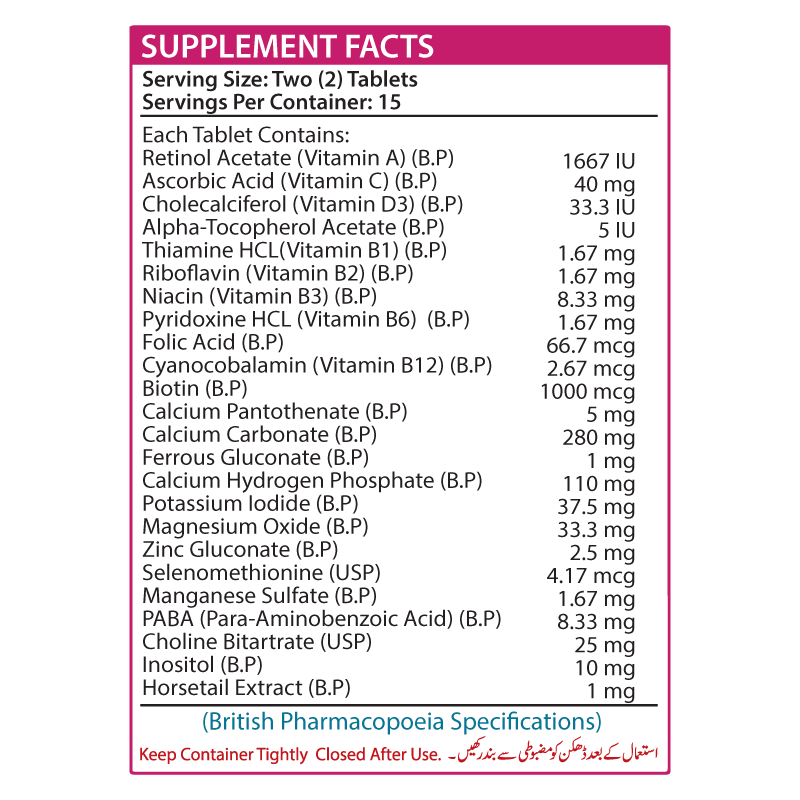DERMAZON Vitamin D3 Biotin Niacin Promotes Healthy Hair