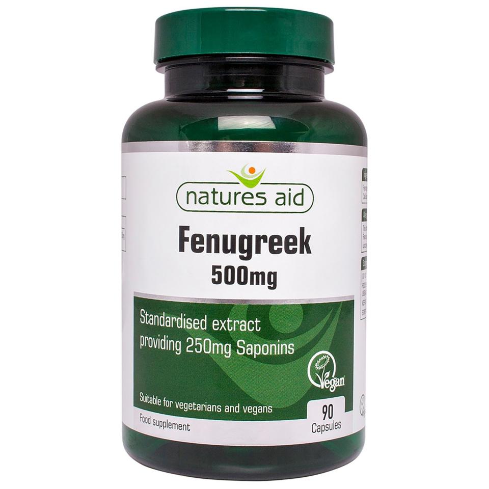 Natures Aid Fenugreek 500mg Capsules 90's Connective Pharma Ltd