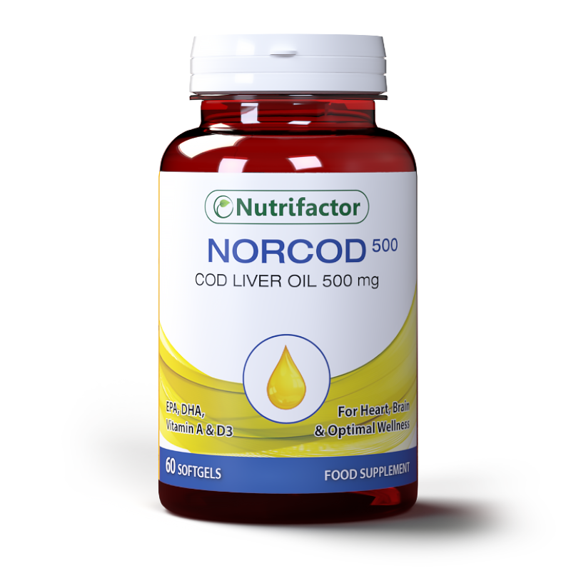 Norcod 500 Softgel I EPA, DHA, Vitamin A and D3 Nutrifactor