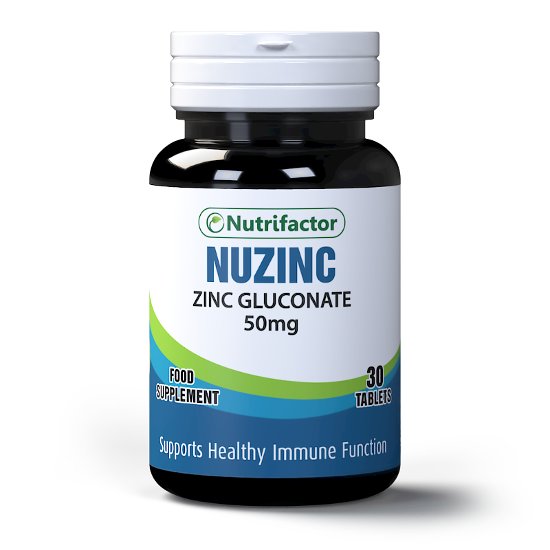 NUZINC Zinc Gluconate Supports Healthy Immune System Nutrifactor