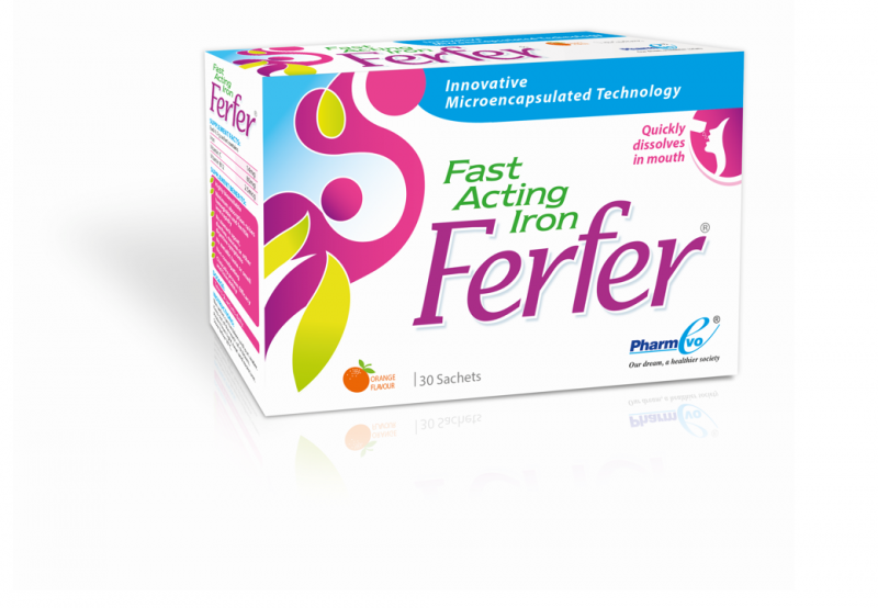 FerFer (Oro Dispersable Iron sachets) PharmEvo (Pvt). Ltd.