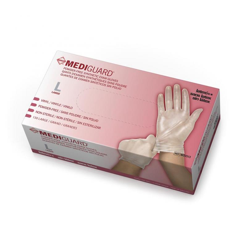MediGuard Vinyl Synthetic Exam Gloves Medline Industries Inc