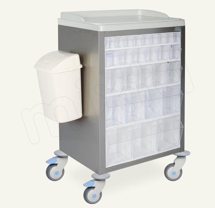 Drug Trolley MİXTA MEDICAL STAINLESS STEEL HOSPITAL EQUIPMENTS