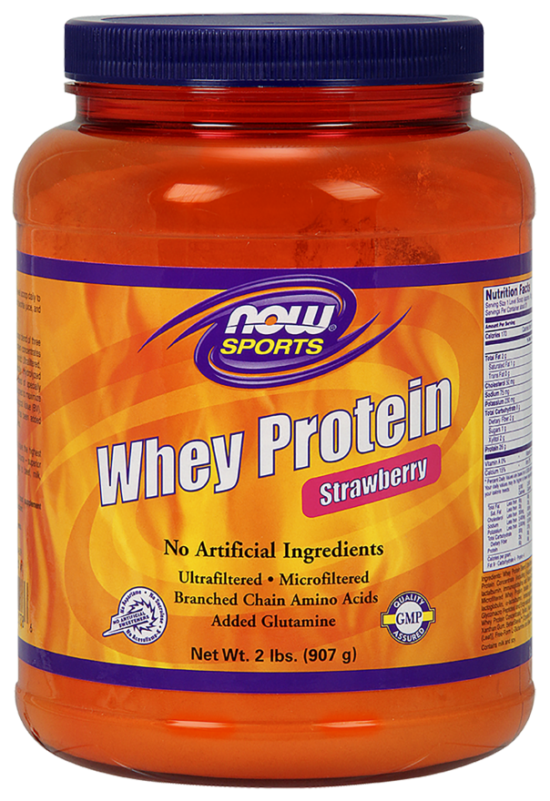 NOW Whey Protein Strawberry 2lb New Country Healthcare LLC