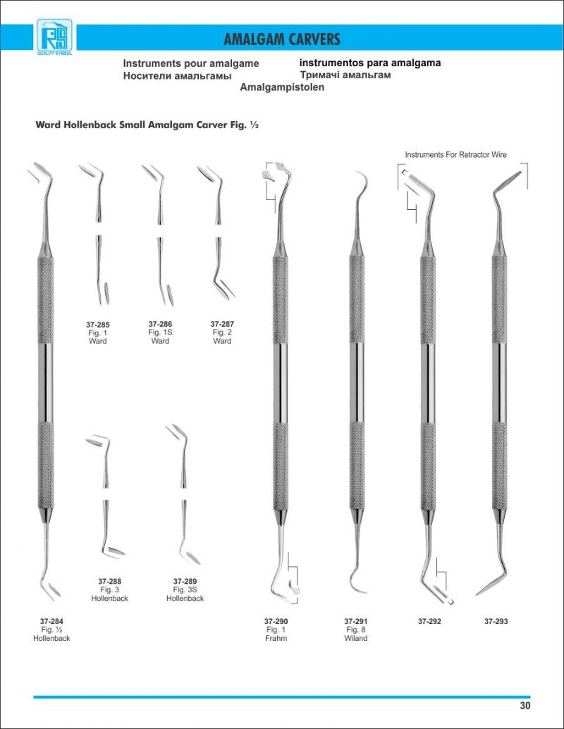 Amalgam Carvers RAIZ & SAJJAD SURGICAL (Pvt) Ltd