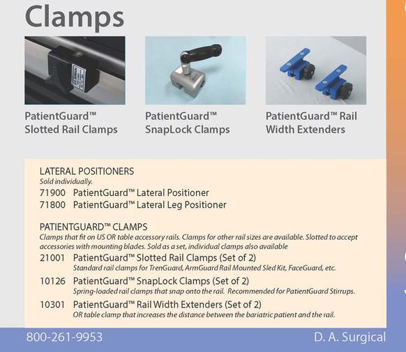 Accessories Clamps Dan Allen Surgical