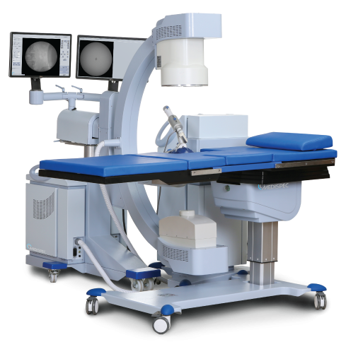 Medispec Shock-wave Lithotripsy Systems Medispec’s lithotripsy systems combine one of the highest pressures with the largest focal zones in the industry. Medispec’s large focal zone covers a larger surface area than the other systems, so it is more likely to hit the stone, increasing speed and efficiency in the treatment and superior performance.