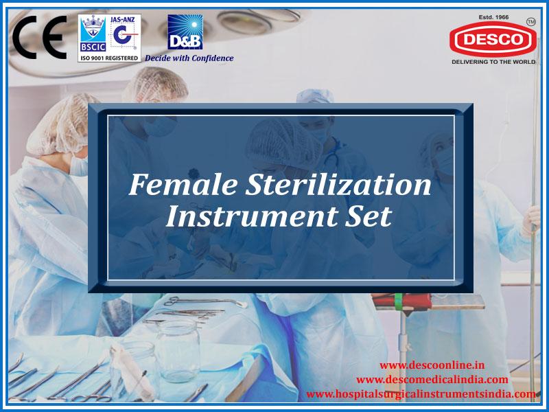 FEMALE STERILIZATION INSTRUMENT SET DELUXE SCIENTIFIC SURGICO PVT LTD