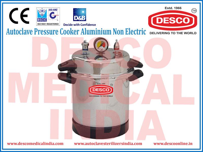 AUTOCLAVE PRESSURE COOKER ALUMINIUM NON ELECTRIC DELUXE SCIENTIFIC SURGICO PVT LTD