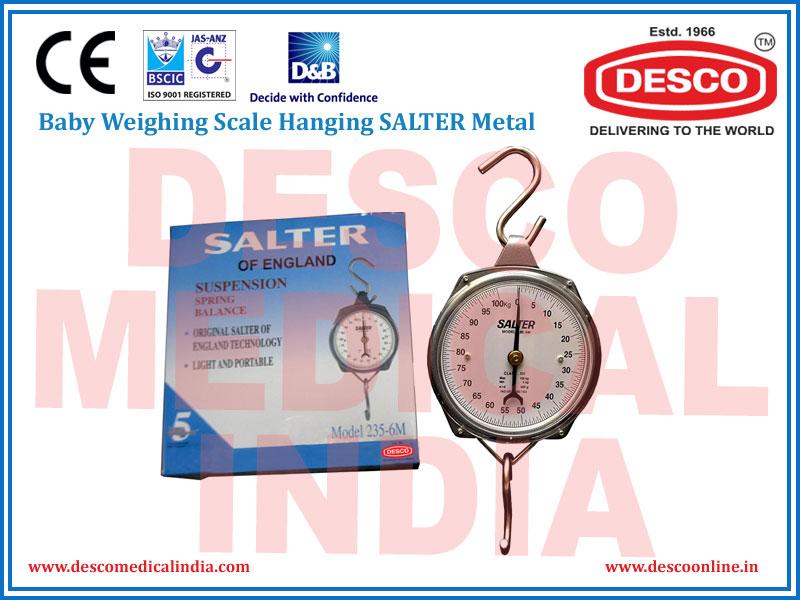 BABY WEIGHING SCALE HANGING SALTER METAL DELUXE SCIENTIFIC SURGICO