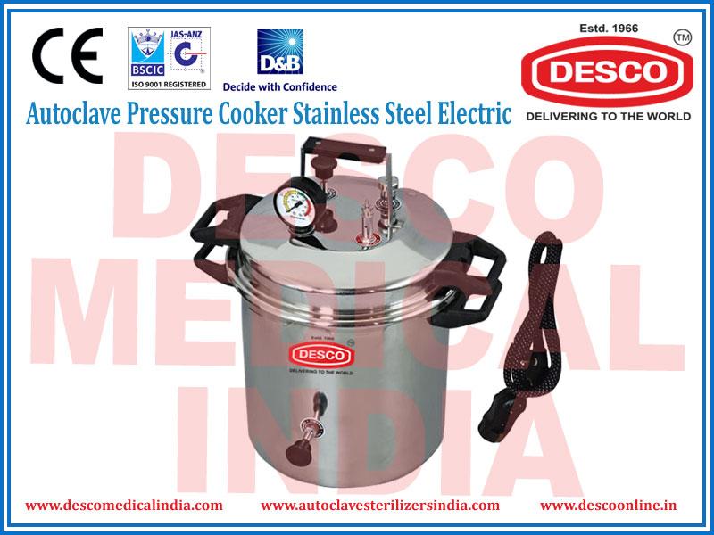 AUTOCLAVE PRESSURE COOKER STAINLESS STEEL ELECTRIC DELUXE SCIENTIFIC SURGICO PVT LTD