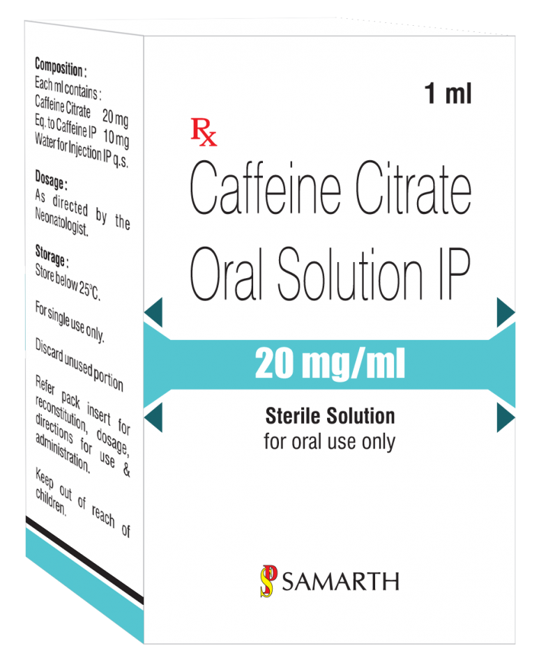 Caffeine Citrate Oral Solution 20 MG / 1 ML Genex Pharma