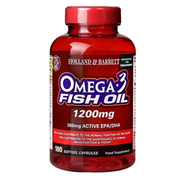 Holland & Barrett Omega 3 Fish Oil Capsules 1200mg 100's Connective Pharma Ltd