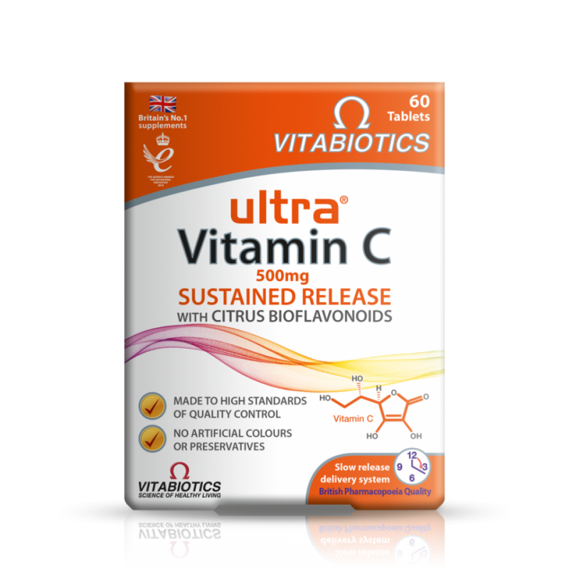 Vitabiotics Ultra Vitamin C 500mg Tablets 60's Connective Pharma Ltd