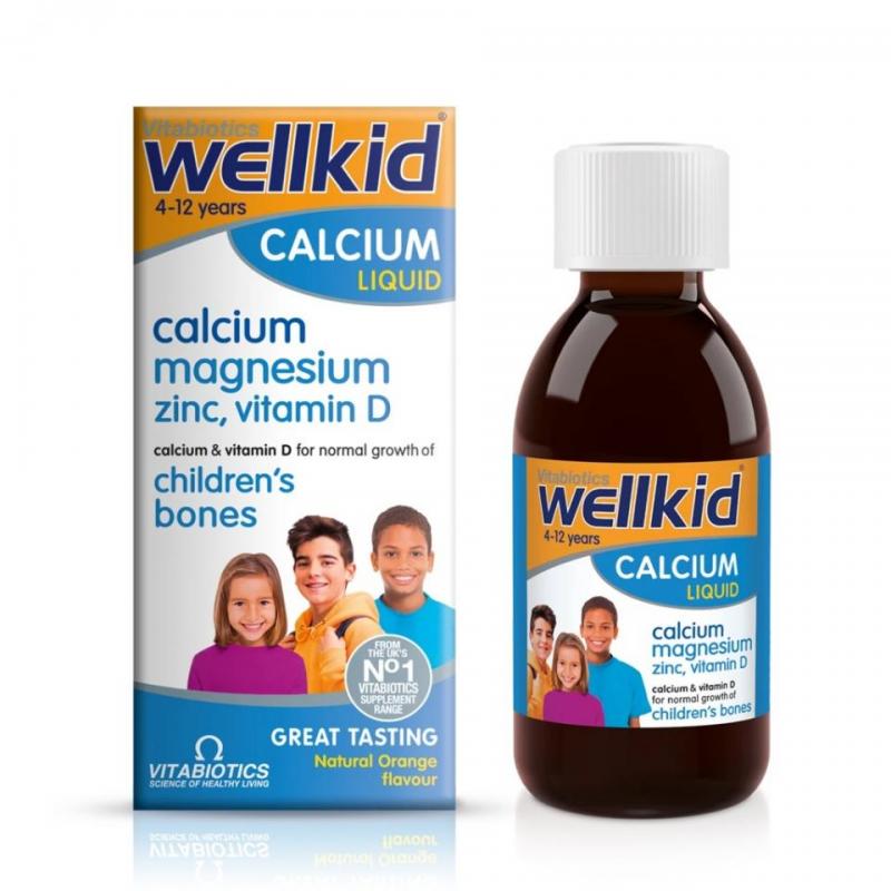 Vitabiotics Wellkid Calcium Liquid 150ml Connective Pharma Ltd