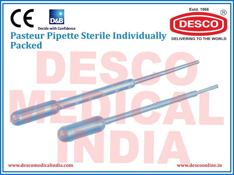 PASTEUR PIPETTE STERILE INDIVIDUALLY PACKED | DELUXE SCIENTIFIC SURGICO