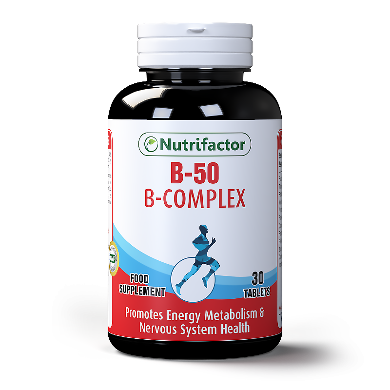 B50 Vitamin B1 Vitamin B2 Vitamin B3 Promotes Energy