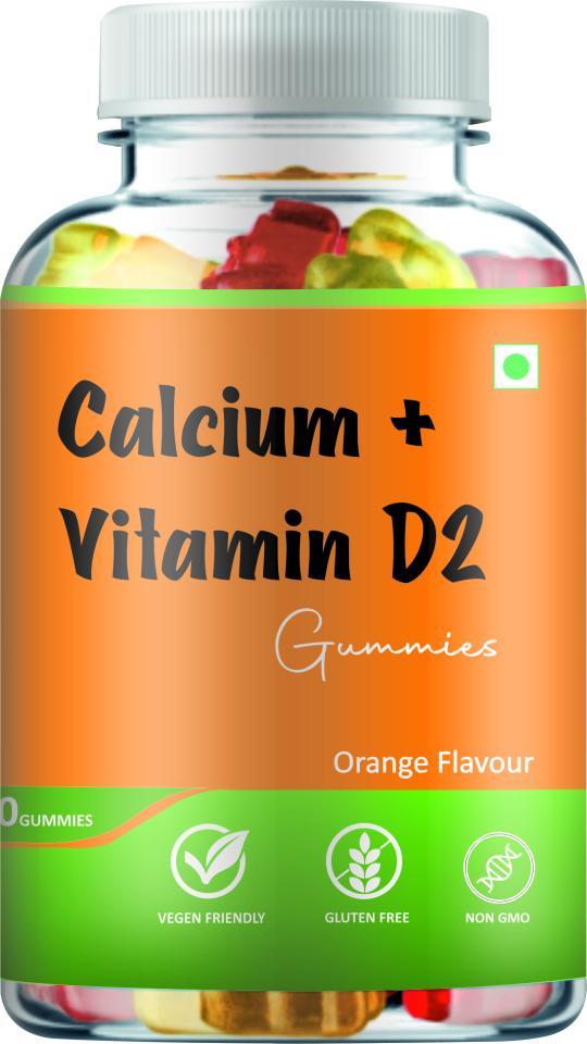 Calcium + Vitamin D2 Gummies Biovencer Healthcare Private
