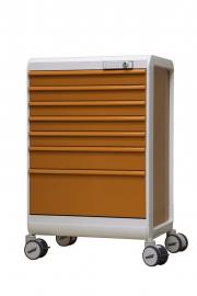 MODU-FLEX modular colored cart/trolley with telescopic drawers