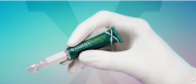 Exofin® Fusion Skin Closure System - Adhesive Tube in hand Exofin® Fusion Skin Closure System - Adhesive Tube in hand