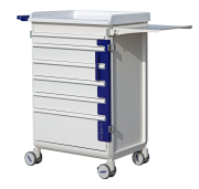 MODU-FLEX cart/trolley with telescopic drawers for sealing MODU-FLEX cart/trolley with telescopic drawers for sealing